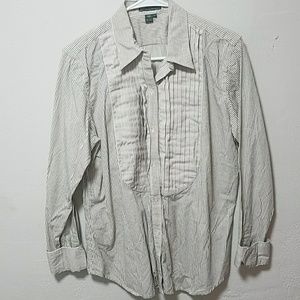 Striped button-down